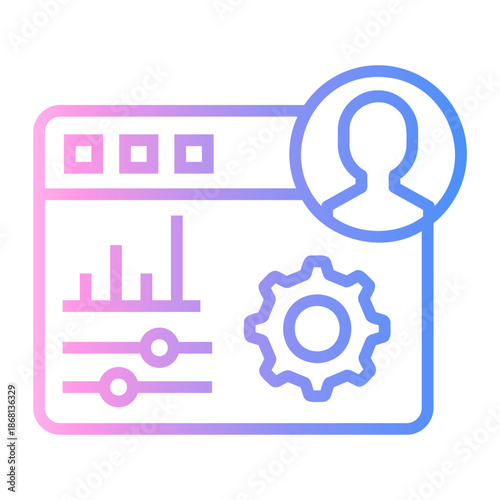 settings Line Gradient Icon