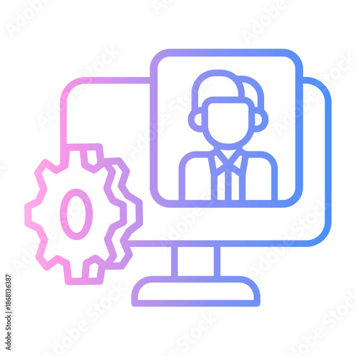 settings Line Gradient Icon