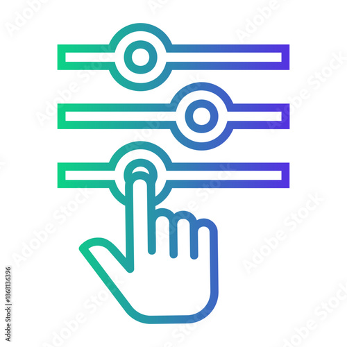 settings Line Gradient Icon