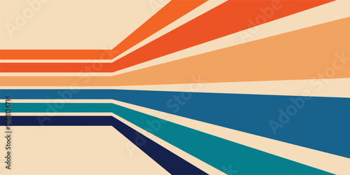 Abstract colorful vector background with rainbow stripes and bright artistic wave lines for a creative design wallpaper or banner template