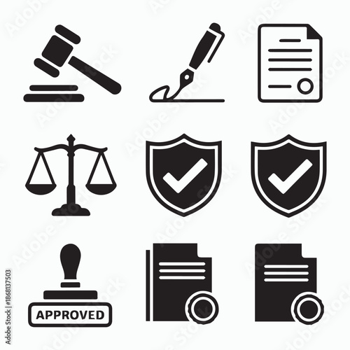 Customer Service and Support Line Icons Set