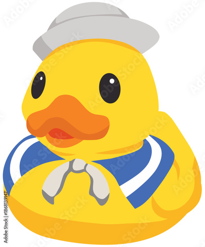 Rubber Duck in Sailor Uniform