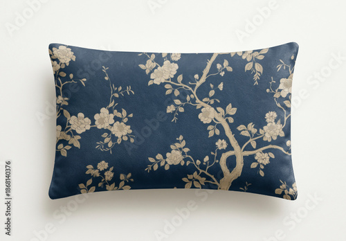 Elegant Floral Pillow Mockup PSD