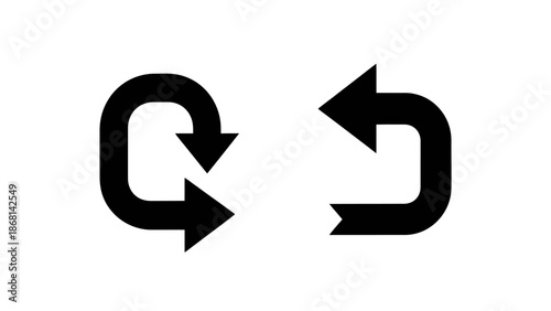 Black circular arrows depicting a continuous loop or recycling process