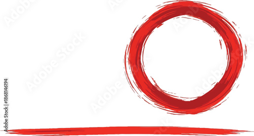 red pen hand drawn doodle marks, red circle and oval stroke set. outline clipart vector designs.eps