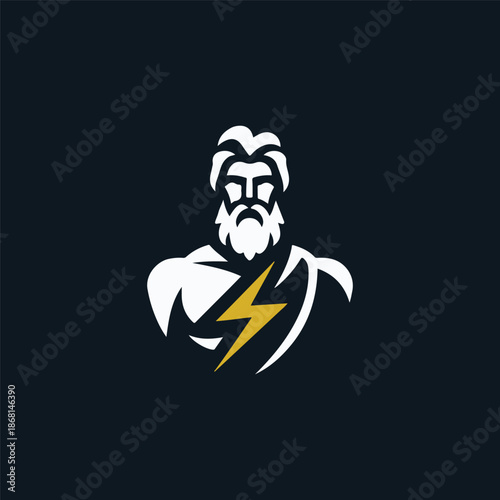 Zeus God of Thunder Logo