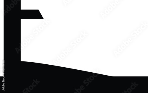 3D  TREADMILL concept illustration of a blank black paper texture frame with alpha channel hd1080 design border and hand light effects for text