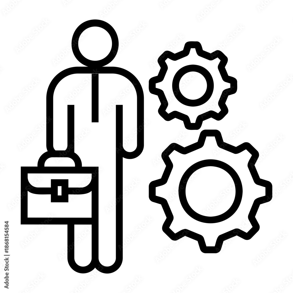 Obraz premium job training Line Icon
