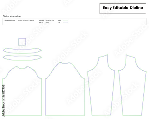 long sleeve shirt dieline template box dieline die lines packaging custom dieline  box cardboard box dieline pizza box dieline printable product packaging layout,