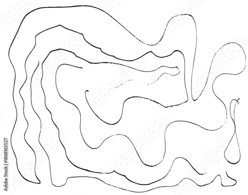 Drage race map Black outline sketch and cartoon silhouette art design featuring a vector illustration of a human body, face, and hand in a hand drawn drawing style