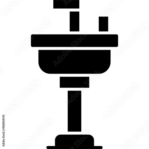 Wash Basin Icon Vector Element
