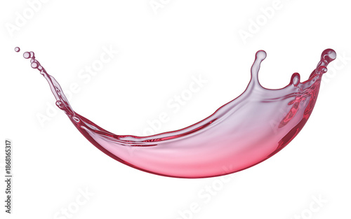 Pink Liquid Splash Dynamic Movement White Studio Shot