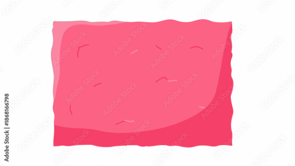 Obraz premium A stylized pink square with a wavy border and subtle texture lines