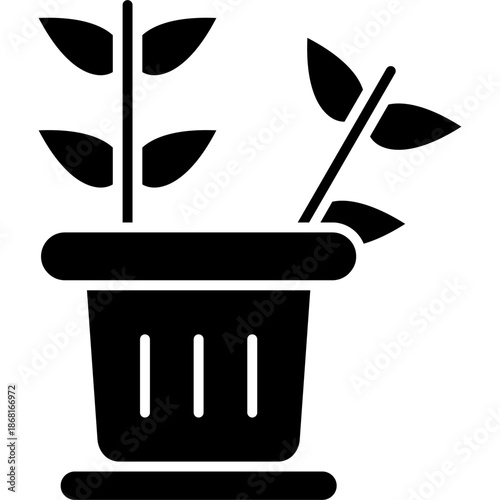 Plant Pot Icon Vector Element