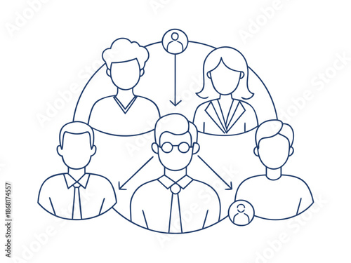 Team Collaboration and Communication Network Diagram