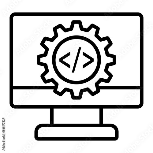 data integration Line Icon