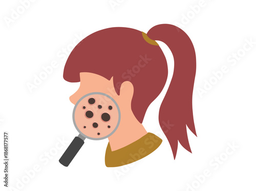 Hand Drawn Acne Blackhead Clip Art

