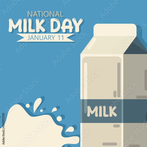 Vector graphic of National Milk Day ideal for National Milk Day celebration.