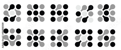 bio tech cell logo medical circuit diagonal sign alphabet
