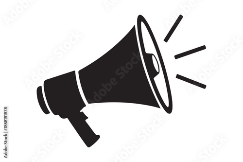 Megaphone silhouette  vector illustration