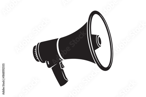 Megaphone silhouette  vector illustration