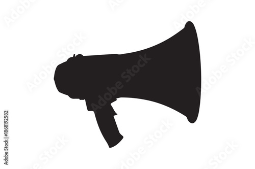 Megaphone silhouette  vector illustration