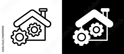 Management whiteblack icon