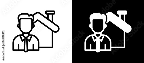 Home Ownership whiteblack icon