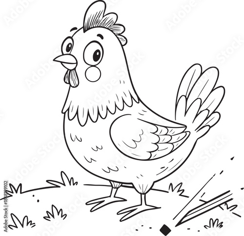 A black and white logo featuring a fowl inside a shield with a banner white background