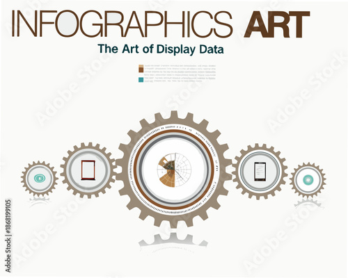 Infographic art showcasing creative data visualization techniques