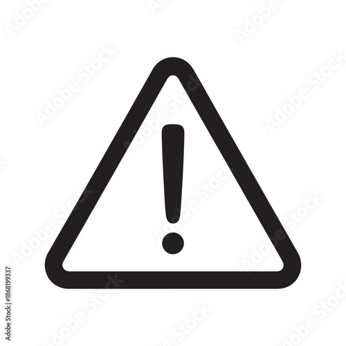 Warning symbol triangle with exclamation mark alert sign caution danger alert icon