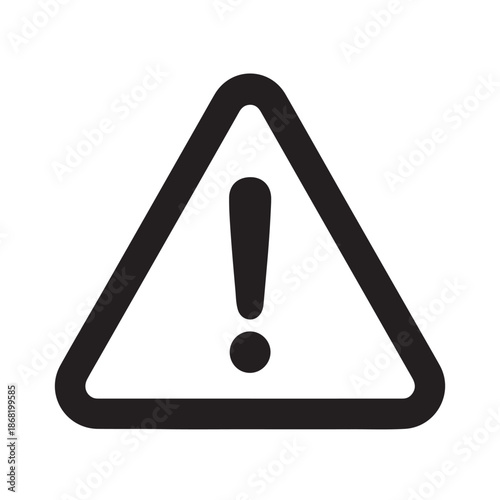 Warning symbol triangle with exclamation mark alert sign caution danger alert icon