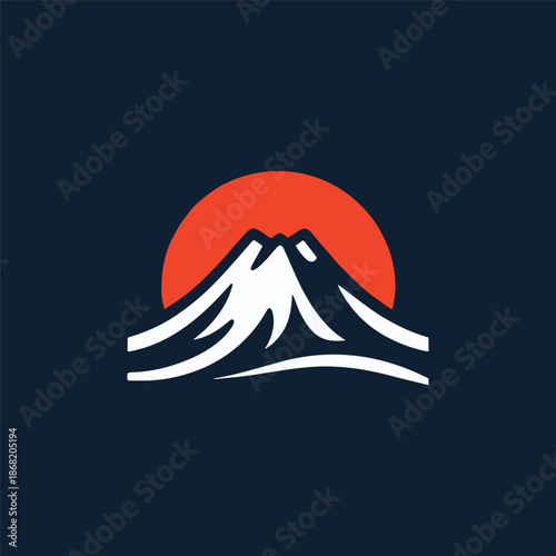 Mount Fuji Japan Logo