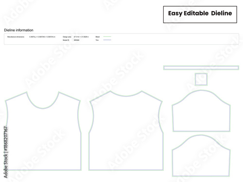 croped oversized t shirt dieline template box dieline die lines packaging custom dieline  box cardboard box dieline pizza box dieline printable product packaging layout,