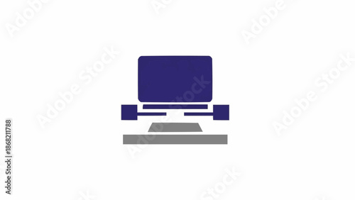 Computer Monitor on a Desk.