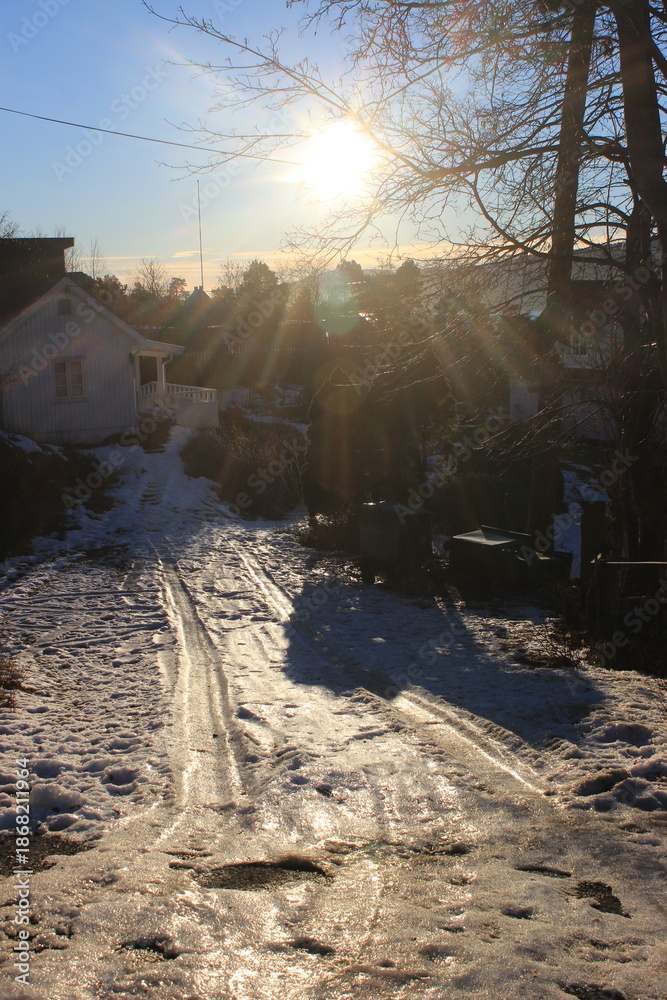 Obraz premium Oslo Norway in winter time season with Snow