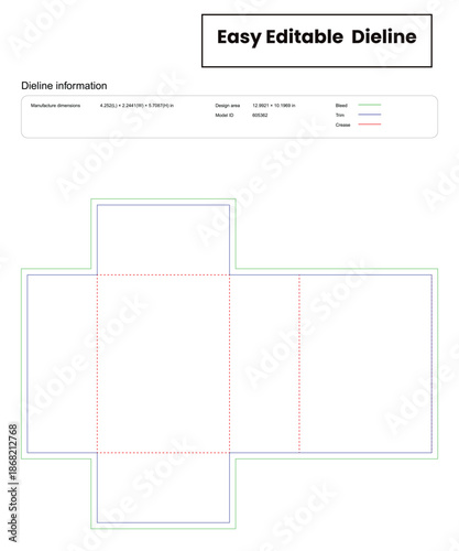 cosmetic tuck end box dieline template box dieline die lines packaging custom dieline  box cardboard box dieline pizza box dieline printable product packaging layout,
