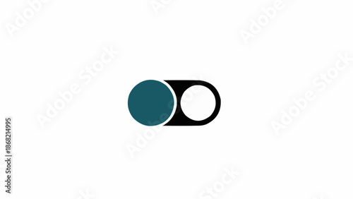 Toggle switch button interface element.