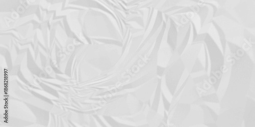 Paper texture background, Old paper background ripple soft white pattern wave crumple. Crushed and creased soft paper. Abstract wrinkle effect grunge and rough backdrop vintage page.