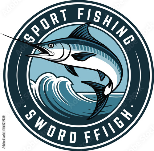 Swordfish Sport Fishing Logo