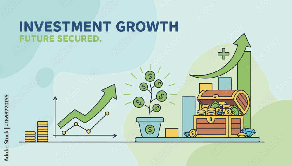 Naklejka premium Flat_vector_investment_202601...