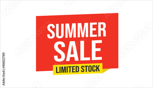 summer sale limited stock sale banner