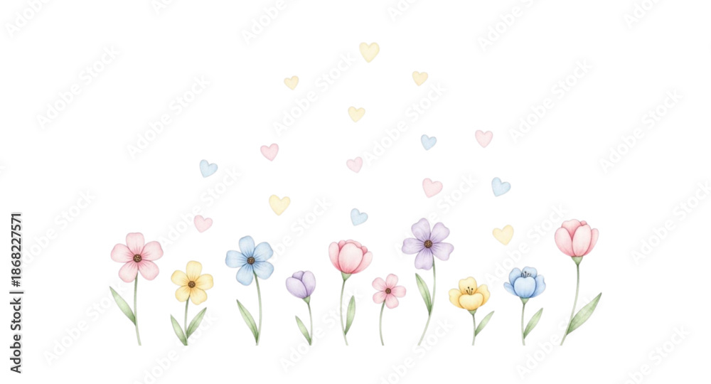 © Wilda - spring flowers on white background © Wilda - spring flowers on white background