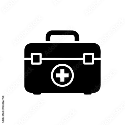 Medical Box Icon – Flat Minimal First Aid Symbol