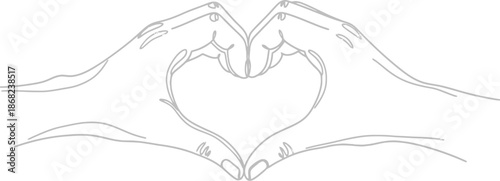 Hands forming heart shape together