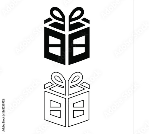 Gift Boxes Collection Vector Illustration Isolated on White on a white background