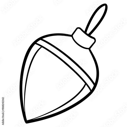 Plumb Bob line art vector
