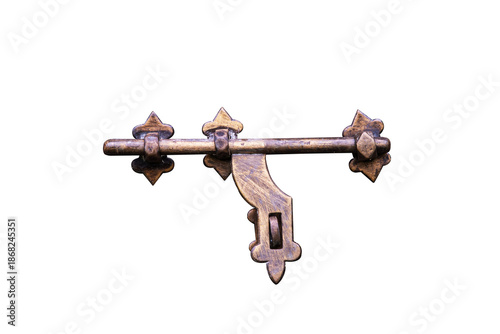 Φωτογραφία Vintage brass door latch