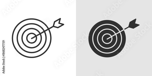 Goal Icon representing achievement, targets, success, and objectives.