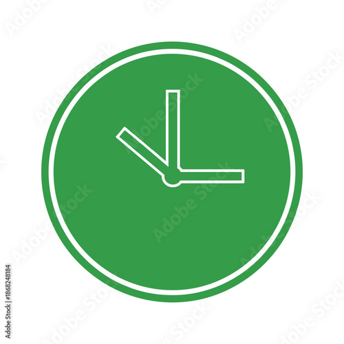 Green Clock Icon